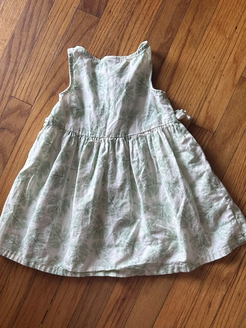Little Co Lauren Conrad Tropical Leaf Button Front Girls Dress Size 3T